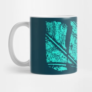 Leaf Structure on Brush Strokes - Abstract Mug